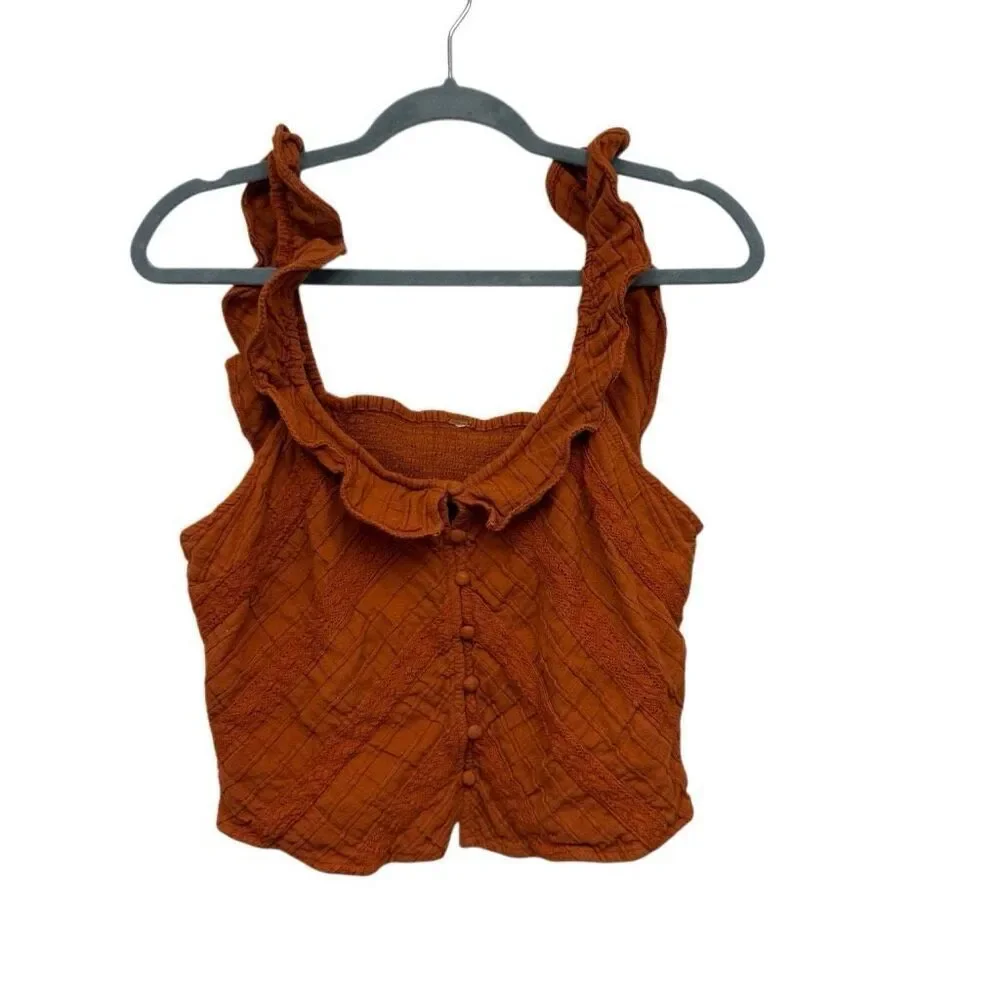 Free people smocked tank top size medium